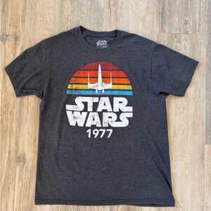 Star Wars 1977 Retro Graphic Tee - Gray